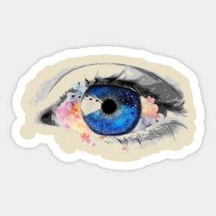 Colorful Eye Painting Sticker